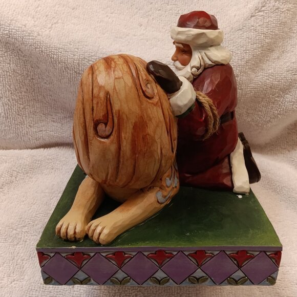 NIB JIM SHORE "PEACE" RESIN Classic Santa w/ Lion and Lamb - 4022920 - Picture 6 of 8